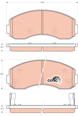 TRW GDB3434 PADS BRAKE  