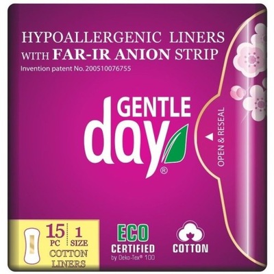 GENTLE DAY ECO Panty WKŁADKI ANIONOWE EKOLOGICZNE z PASKIEM ANIONOWYM