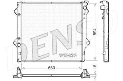 DENSO РАДИАТОР ДВИГАТЕЛЯ ВОДЫ TOYOTA FJ CRUISER LAND CRUISER PRADO 4.0 фото