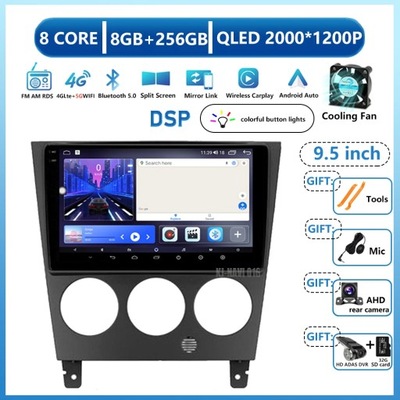 NAVEGACIÓN GPS ANDROID 13 CARPLAY PARA SUBARU IMPREZA GD GG 2002-2007  