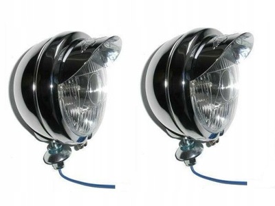 LAMPY LIGHTBARY CHROMOWANE Z DASZKIEM KPL