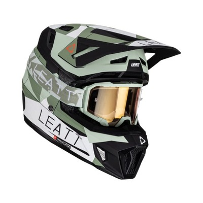 LEATT KASK MOTO 7.5 V23 + GOGLE VELOCITY 4.5 IRIZ GRATIS HELMET KIT CACTUS