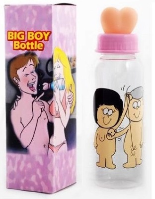 BUTELKA ZE SMOCZKIEM W KSZTAŁCIE BIUSTU KAWALERSKI