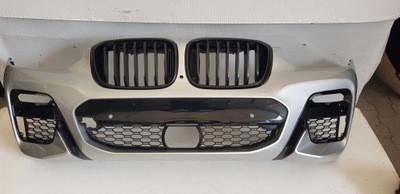 Бампер передний перед решётка радиатора bmw x3 g01 x4 g02 a83 фото №1