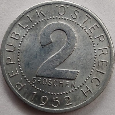 1296 - Austria 2 grosze, 1952