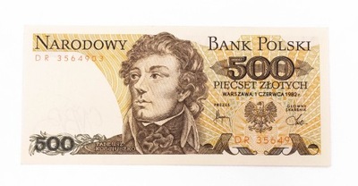 500 ZŁOTYCH 1.06.1982, seria DR. st.1