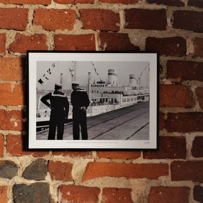 Plakat zdjęcie retro Marynarze