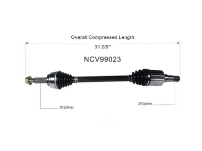 Приводной вал шрус  левая gsp 99023 tesla s 2017-2020 1030615-00-b фото №1