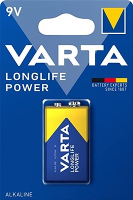 MOCNA BATERIA 6LR61/9V VARTA LONGLIFE POWER
