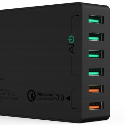 Aukey PA-T11 60W 6x USB QC 3.0 Ładowarka sieciowa