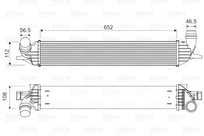 VALEO RADUADOR AIRE DE CARGA 818330  