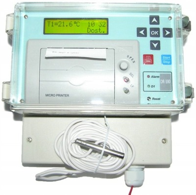 Rejestrator temperatury DR100 - termograf drukarka - Promocja 