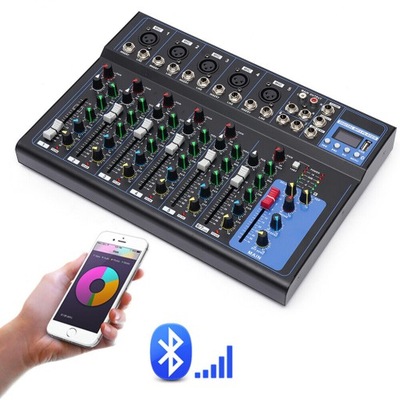 7-kanałowy Live Audio USB bluetooth Mixer Audio