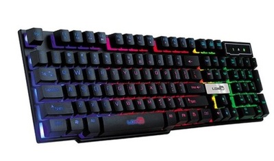 KLAWIATURA DLA GRACZY PODŚWIETLANA LED RGB GAMING