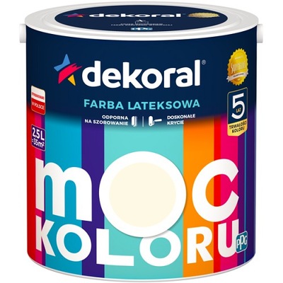 DEKORAL MOC KOLORU bita śmietana nr 1 2,5L