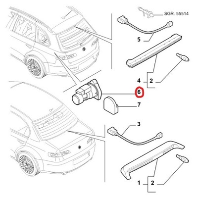 ALFA 159 ГНЕЗДО ПИТАНИЯ БАГАЖНИК 156073522