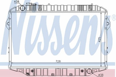 РАДИАТОР ВОДЫ NISSENS 64861