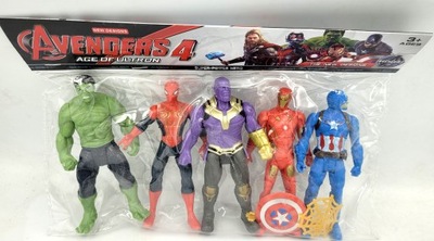 Figurki AVENGERS Hulk Spiderman Thanos figurka
