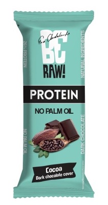 Baton proteinowy BeRAW Cocoa 26% białka surowe kakao 40g