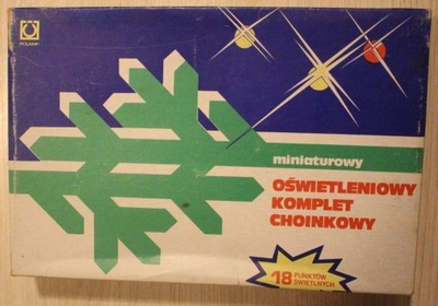 POLAMP PABIANICE - miniaturowy OŚWIETLENIOWY KOMPLET CHOINKOWY - NOWY