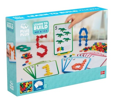 PLUS PLUS LEARNING TO BUILD ABC 123 cyfry alfabet