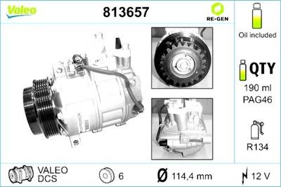 VALEO COMPRESOR DE ACONDICIONADOR MERCEDES C CL203 C T-MODEL S203 C  