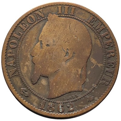 83258. Francja - 5 centymów - 1862r.