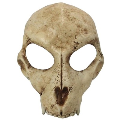 Maska Halloween szkielet wilk Horror zwierząt głow