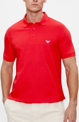 Koszulka POLO EMPORIO ARMANI 38 M logo czerwona