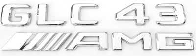 Mercedes GLC 43 AMG emblemat znaczek logo chrom