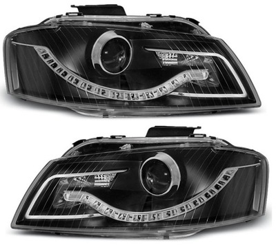 Фари лампи black тюнінг audi a3 8p 2003-2008 фото №1