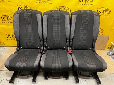 Комплект сидений 2 rzędu задняя peugeot 5008 ii p87 фото №1