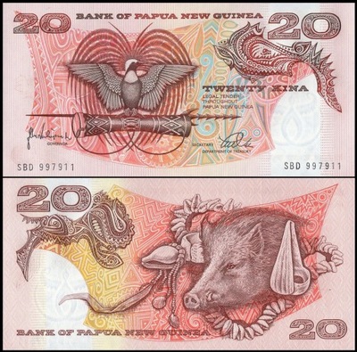 Papua Nowa Gwinea 20 Kina 1998 P-10c UNC