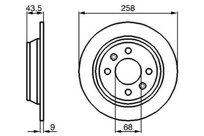 BOSCH 0 986 478 374 DISKU STABDŽIŲ 