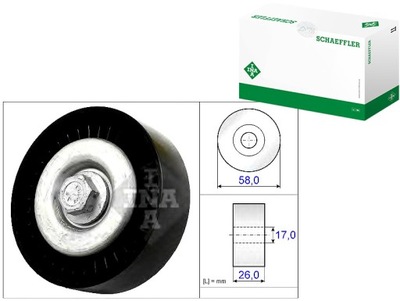 INA РОЛИК РЕМЕНЯ КЛИН. DB CLASS A (W169), B (W245) 1.5/1.7/2.0 09.04-06.12