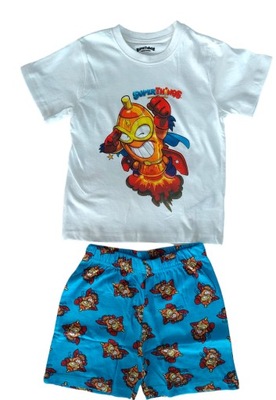 SUPER ZINGS THINGS komplet piżama koszulka spodenki 98