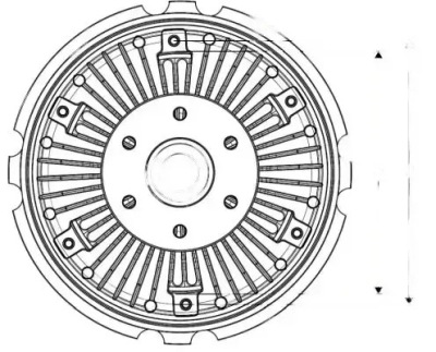 Зчеплення в'язкісна вентилятора 49541 nrf фото №1