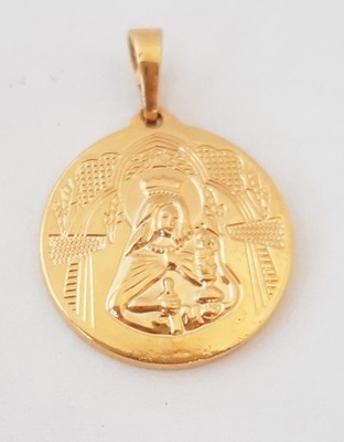 Zawieszka Matka Boska, medalik złoty