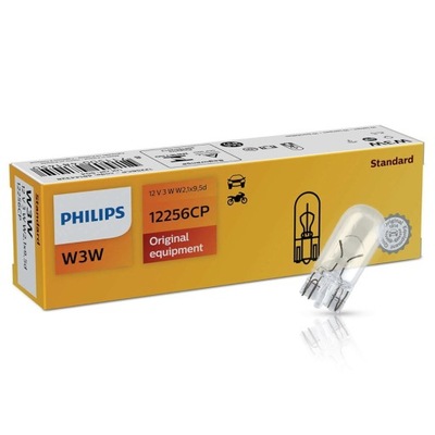 Żarówka W3W PHILIPS T10 W2.1x9.5d 12V 3W