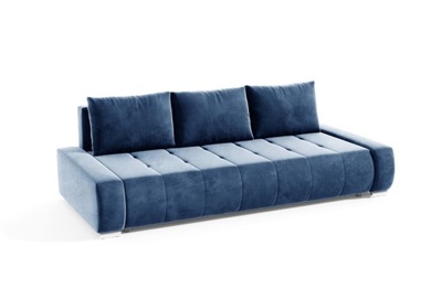 Granatowa Kanapa Sofa 240 funkcja Spania VERONA IT