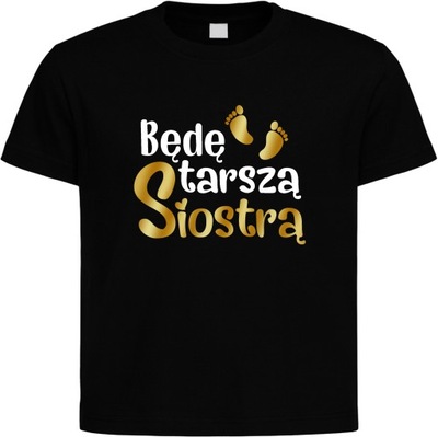 Koszulka, T-shirt Będę starszą siostrą r. 116