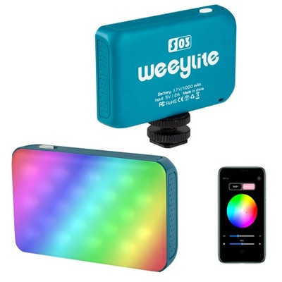 LAMPA WIDEO LED WEEYLITE RGB