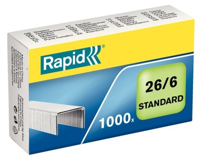 Zszywki Rapid Standard 26/6 1M, 1000 szt., 24861300