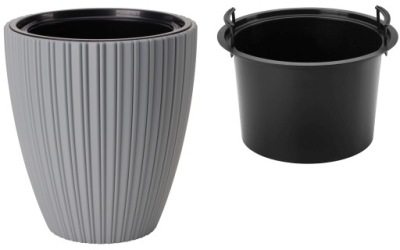 Doniczka Mika 30 h32 - Platyna