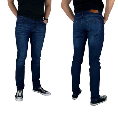 ARMANI JEANS SPODNIE SLIM EMPORIO PREMIUM ROZ. 32