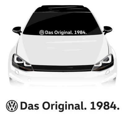 VW DAS ORIGINAL - Naklejka DUŻA na szybę 80 cm