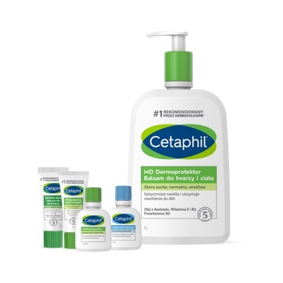 Cetaphil MD Dermoprotektor balsam nawilżający 1L + GRATIS 4 mini produkty