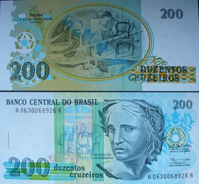 Banknot 200 cruzeiros 1990 (Brazylia)