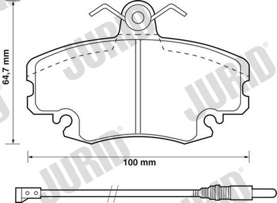 КОЛОДКИ ГАЛЬМІВНІ ПЕРЕД JURID 571526D