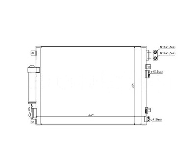 RADUADOR DE ACONDICIONADOR CHRYSLER 300C 5137693AA  